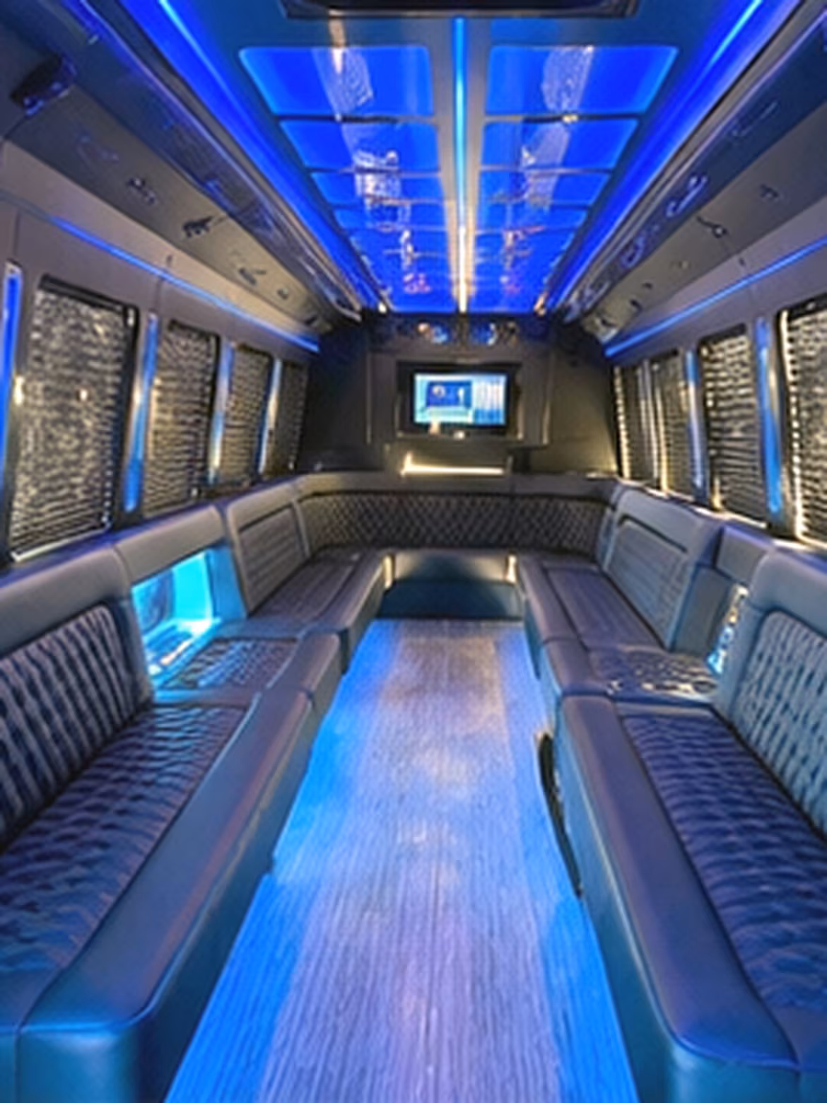 Salem Concert & Music Festival Transportation party bus interior
