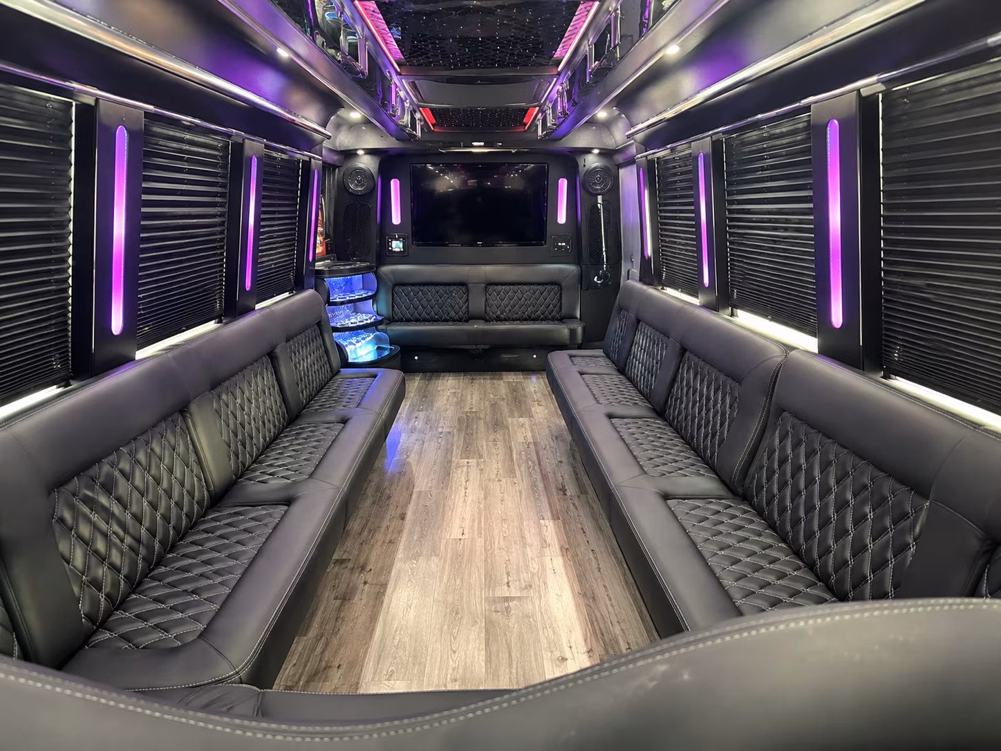 Salem Private Event Transportation party bus exterior