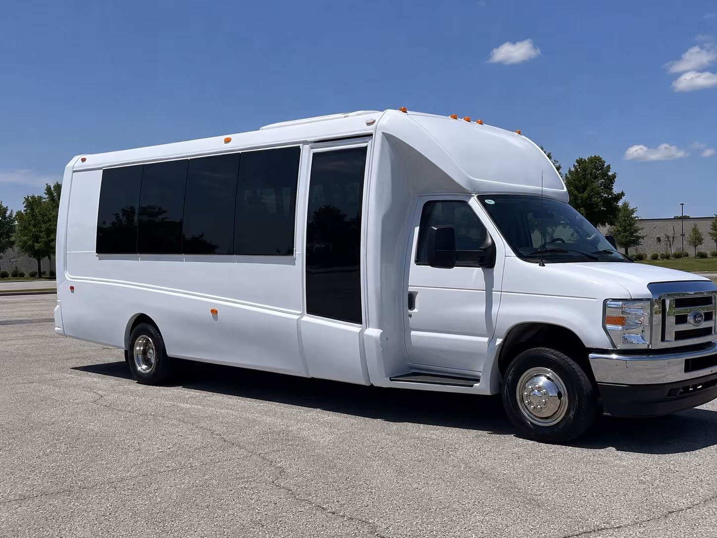 Salem Wedding Transportation party bus exterior