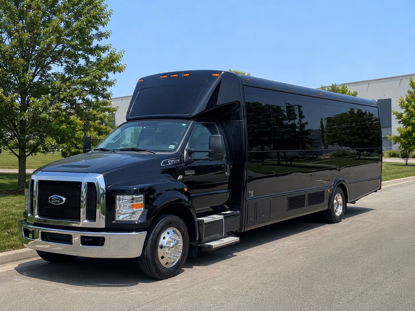 Salem Wedding Transportation party bus exterior