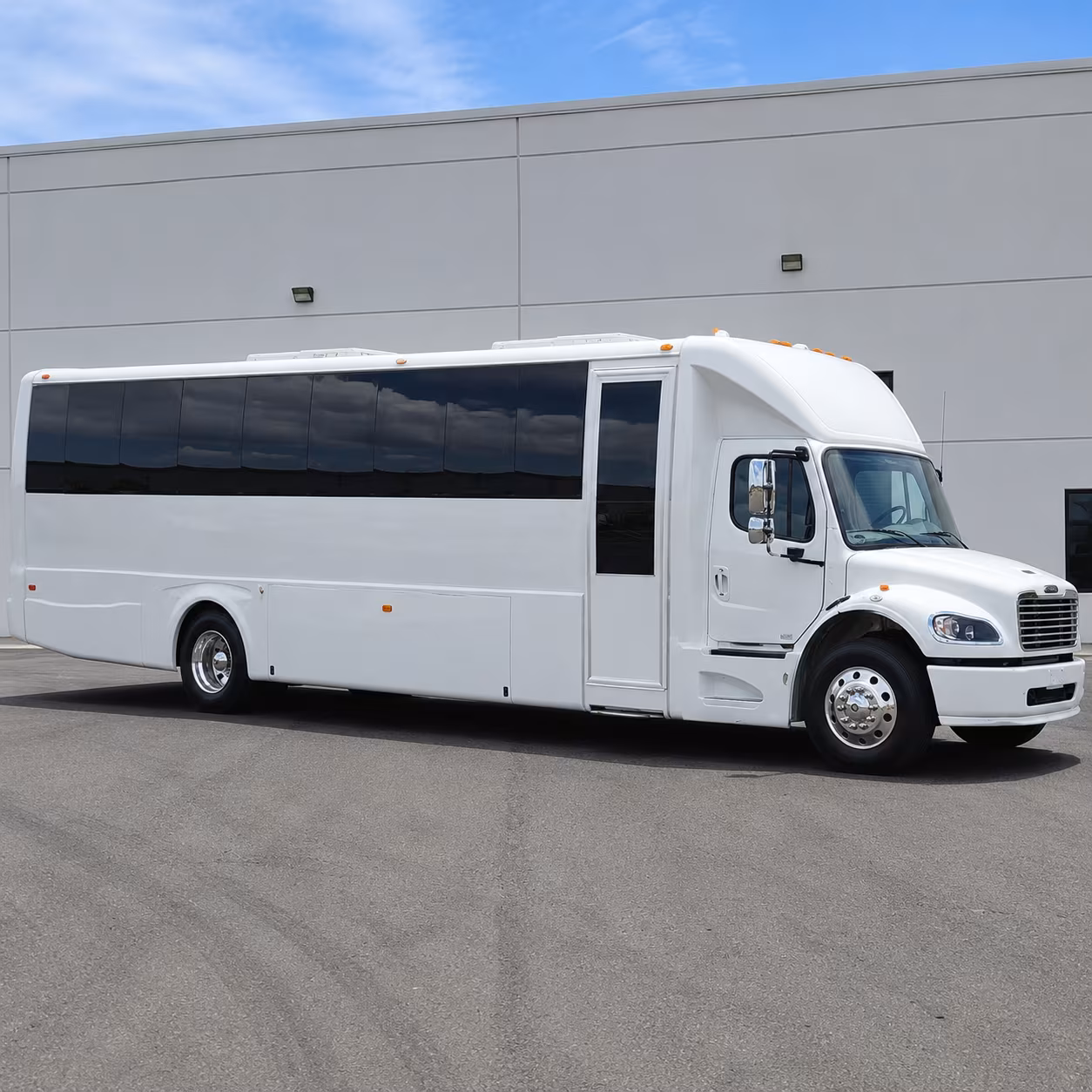 Salem Wedding Transportation party bus exterior