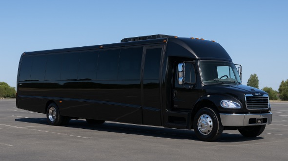 Exterior of Charter Bus Company Tigard's 30 Passenger Party Bus in Tigard