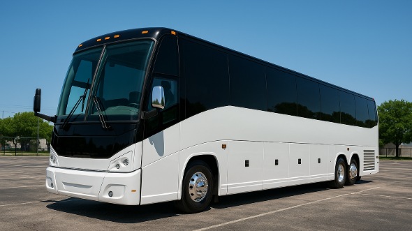 Exterior of Charter Bus Company Tigard's 50 Passenger Party Bus in Tigard