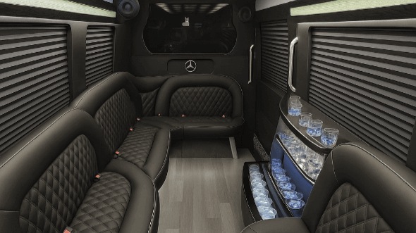 salem 14 passenger sprinter limousine interior