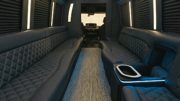 salem 25 passenger party bus interior