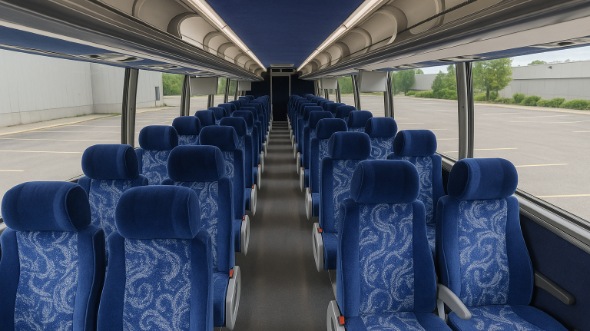 54 passenger charter bus interior